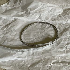 WHBM silver belt